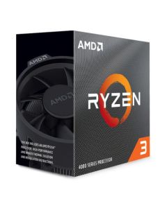 AMD Ryzen 3 4100 CPU with Wraith Stealth Cooler, AM4, 3.8GHz (4.0 Turbo), Quad Core, 65W, 6MB Cache, 7nm, 4th Gen, No Graphics